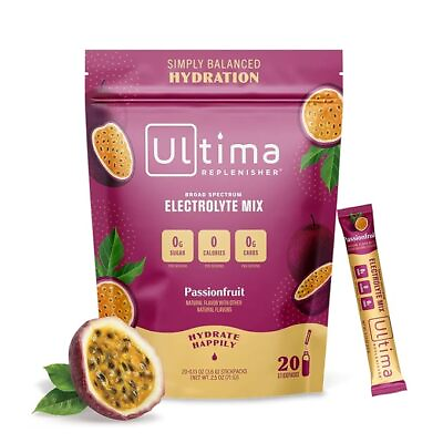 #ad Ultima Replenisher Electrolyte Hydration Drink Mix Vegan amp; Sugar Free 20 Count