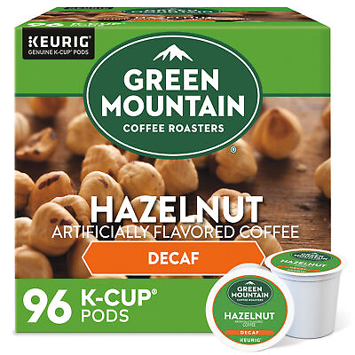 #ad Green Mountain Coffee Hazelnut Decaf Keurig K Cup Pod Light Roast 96 Count