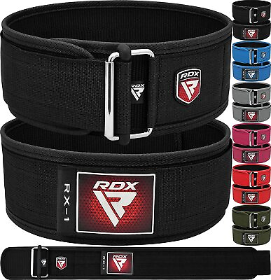 #ad Weight Lifting Belt by RDX Weight Training Powerlifting Belt Fitness Gym Belt