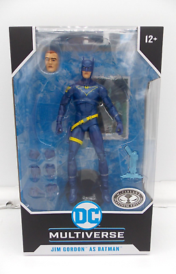 #ad McFarlane DC Multiverse Jim Gordon as Batman Batman: Endgame Platinum Ed Figure