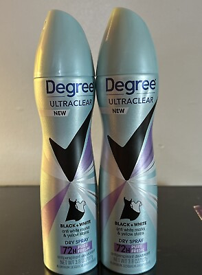 #ad Degree UltraClear BlackWhite Deod Dry Spray Pure Clean Exp 11 25