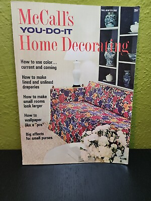#ad 1967 McCalls YOU DO IT Fall Winter Home Decorating Magazine Furniture Projects