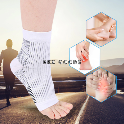 #ad Sport Ankle Support Brace Elastic Compression Foot Plantar Fasciitis Heel Wrap