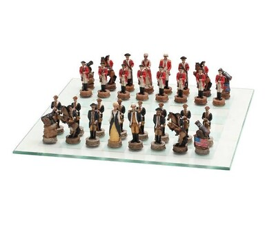 #ad American Revolution War Chess Set 3quot; King