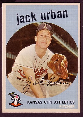 #ad 1959 TOPPS JACK URBAN CARD NO:18 NEAR MINT CONDITION
