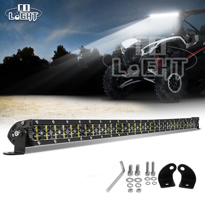 #ad Dual Row 32#x27;#x27; Straight led Light Bar Combo Headlight For Kawasaki Teryx KRX 1000