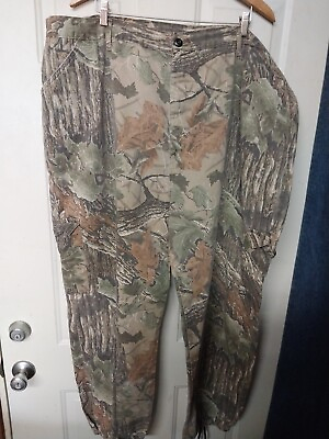 #ad VINTAGE Liberty Cargo Hunting Pants Mens 3XL 50 30 Realtree Hardwoods Camo Logo