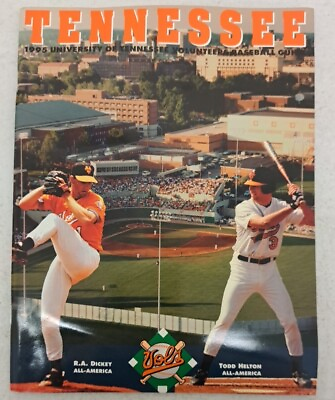 #ad #ad Todd Helton 1995 University Of Tennessee Volunteers Baseball Guide RARE #6.4.20