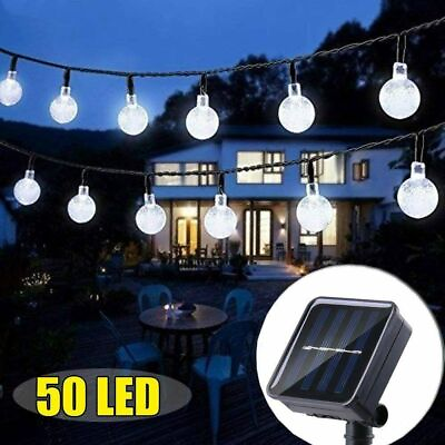 #ad #ad 23Ft 50 LED Outdoor Solar Powered String Lights for Patio Yard Porch Party Decor