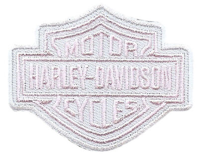 #ad HARLEY DAVIDSON RARE PINK BAR SHIELD PATCH.