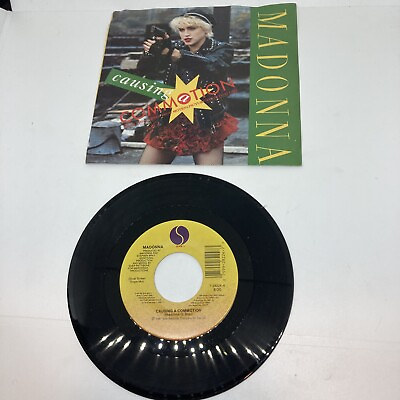 #ad Madonna Causing A Commotion Jimmy Jimmy 45 rpm Vinyl 7quot; 1987 Single EX