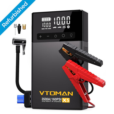 #ad VTOMAN X5 Jump Starter with Air Compressor 3500A Portable Car Battery Booster