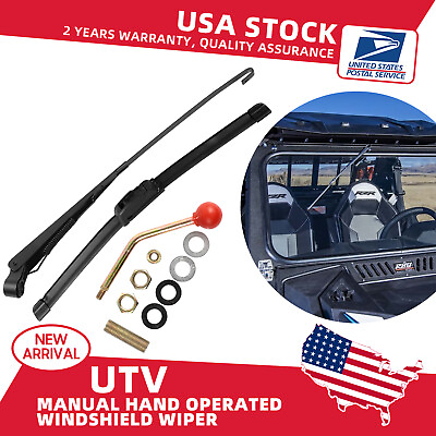 #ad Manual Hand Operated Windshield Wiper for Polaris RZR XP 570 900 1000 Ranger