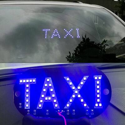 #ad TAXI Cab LED Light Logo Car Windscreen Windshield High Brightness Lamp Bulb 12V