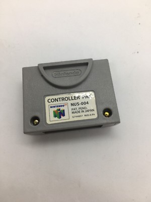 #ad N64 Controller Pak NUS 004 OEM Official Nintendo 64 Memory Card Tested amp; Works