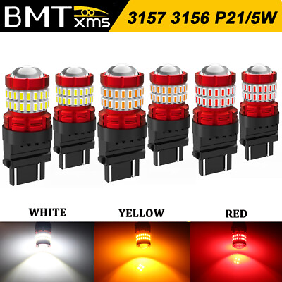 #ad 3157 3156 LED Red Brake Strobe White Reverse Backup Amber Turn Signal Lights