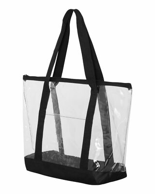 #ad #ad Liberty Clear Transparent Tote Bag with Pocket – Stadium TSA Travel Bag