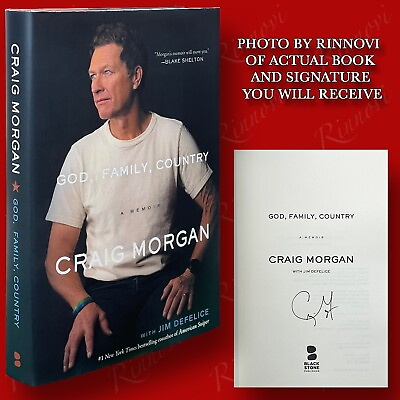 #ad God Family Country SIGNED Craig Morgan 2022HC1st Brand New