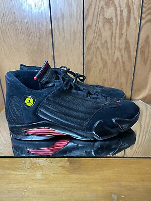 #ad Jordan 14 Nike Air XIV Retro Last Shot 2005 black red 312091 002 size 15