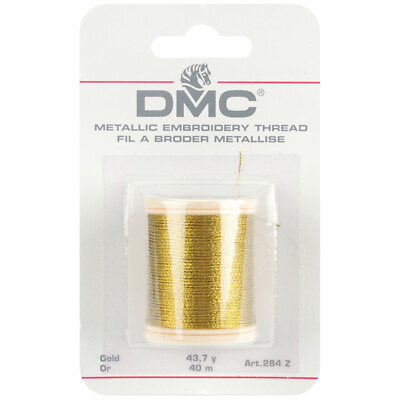 #ad DMC 284Z Metallic Embroidery Thread 43.7yd Gold