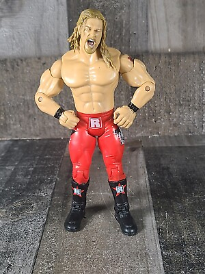 #ad WWE Wrestling Jakks Ruthless Aggression Series Edge Figure Rated R Red
