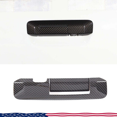#ad ABS Carbon Fiber Tailgate Handle Trim Frame For Toyota Tacoma 2006 2015