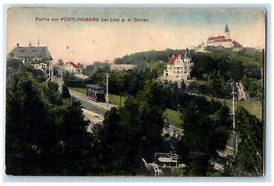 #ad 1914 Part of Pöstlingberg near Linz Donau Austria Posted Antique Postcard