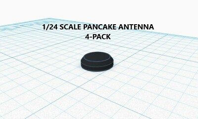 #ad #ad 1 24 Police Fire EMS Pancake Style Antenna 4 Pack LED Build Custom Diorama