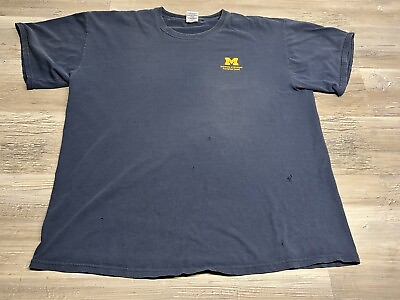 #ad #ad Vintage Faded Distressed Graphic T Shirt University of Michigan Organ Donors XL