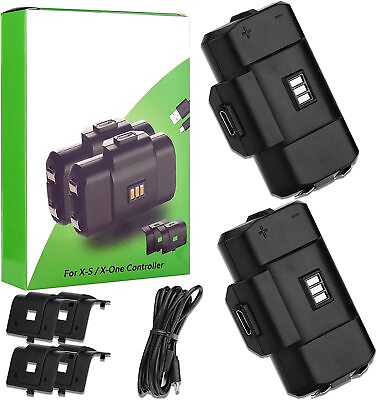 #ad 2x Rechargeable Battery For XBox One X S Series X S Controller amp; Charger Cable
