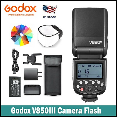 #ad Godox V850III Flash Camera Flash Speedlight for Canon Nikon Sony Fuji Panasonic