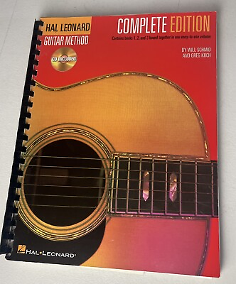 #ad Hal Leonard Guitar Method Training Guide Books 1 3 Plus 3 CD#x27;s Songbook