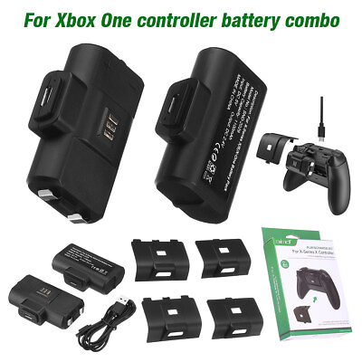 #ad 2x Rechargeable Battery For XBox One X S Series X S Controller amp; Charger Cable