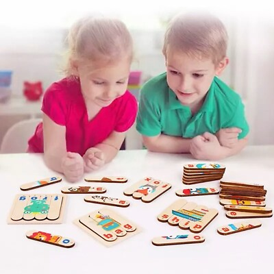 #ad Learn 3 and 4 Letter Words Made of Wood