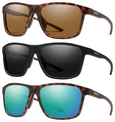 #ad Smith Optics Pinpoint Polarized ChromaPop Men#x27;s Square Sport Sunglasses 202559