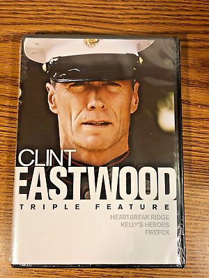 #ad CLINT EASTWOOD TRIPLE FEATURE DVD HEARTBREAK RIDGE KELLY#x27;S HEROES FIREFOX NEW