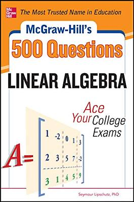 #ad 500 Linear Algebra Questions STUD... by Lipschutz Seymour Paperback softback