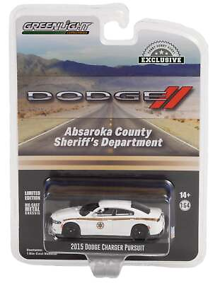#ad Greenlight 2015 Dodge Charger Pursuit Absaroka County Hobby Exclusive 1:64