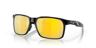 #ad #ad Oakley Portal X POLARIZED Sunglasses OO9460 1559 Polished Black PRIZM 24K Lens