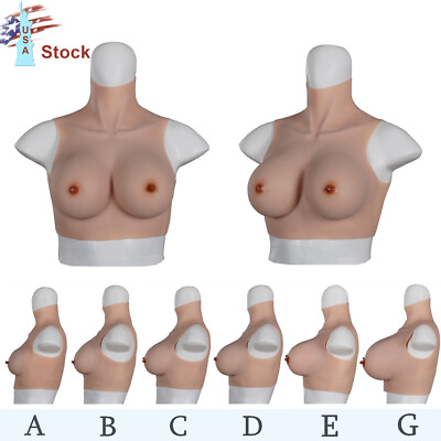 #ad Silicone Breast Forms Breast Plate Fake Boobs Crossdresser Transgender Cosplay