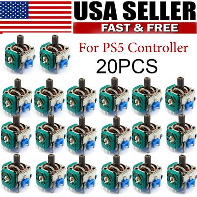 #ad 20Pcs Analog Stick Joystick Replacement For PS5 Controller US New