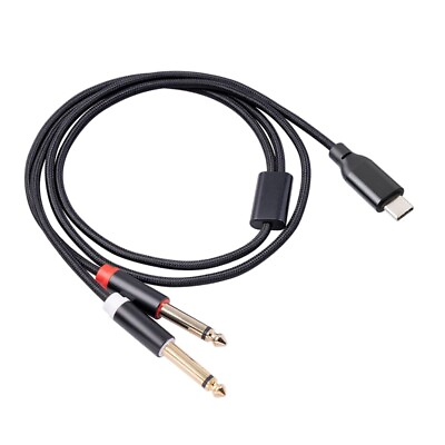 #ad USB C To Dual 6.35Mm Audio Stereo Cable Type C To Dual 6.35Mm Audio Cord for Sm