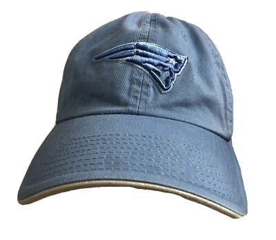 #ad New England Patriots Hat Cap NFL Team Apparel Adjustable Strap Back Dad Hat Blue