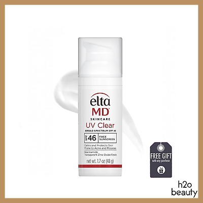 #ad Elta MD UV Clear Facial Sunscreen SPF 46 1.7 oz EXP 06 26 *New in Box*
