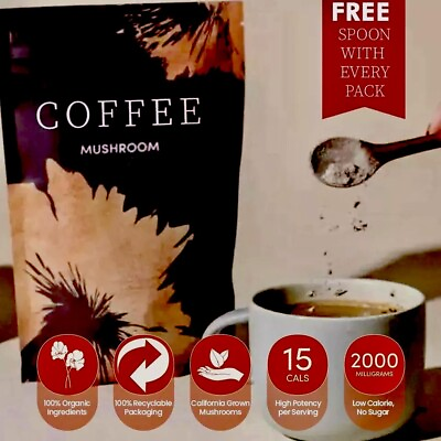 #ad #ad RYZE MUSHROOM COFFEE Brand New Bag 30 Servings High Demand with FREE SPOON