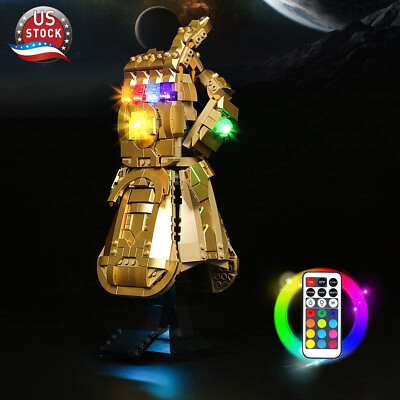 #ad LocoLee LED Light Kit for Lego 76191 Infinity Gauntlet Lighting Classic Remote