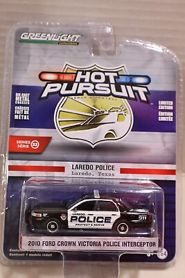#ad #ad Greenlight 1 64 Hot Pursuit Laredo Texas Police 2010 Ford Crown Victoria Police