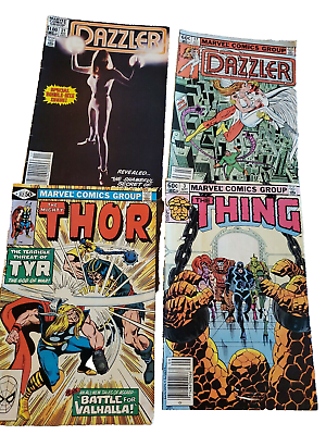 #ad Comic Book Lot Dazzler #17 #21 Mighty Thor #312 The Thing #3