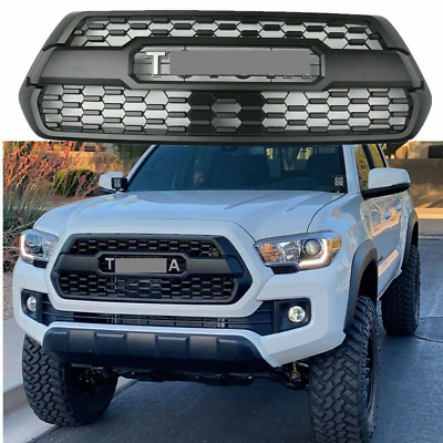#ad #ad Front Bumper Grill With Accessories For 2016 2023 Tacoma Matte Black ABS