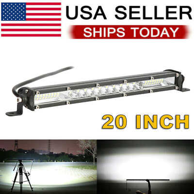 #ad 20 inch 1520W LED Light Bar Flood Spot Combo For Jeep Offroad Driving Truck SUV